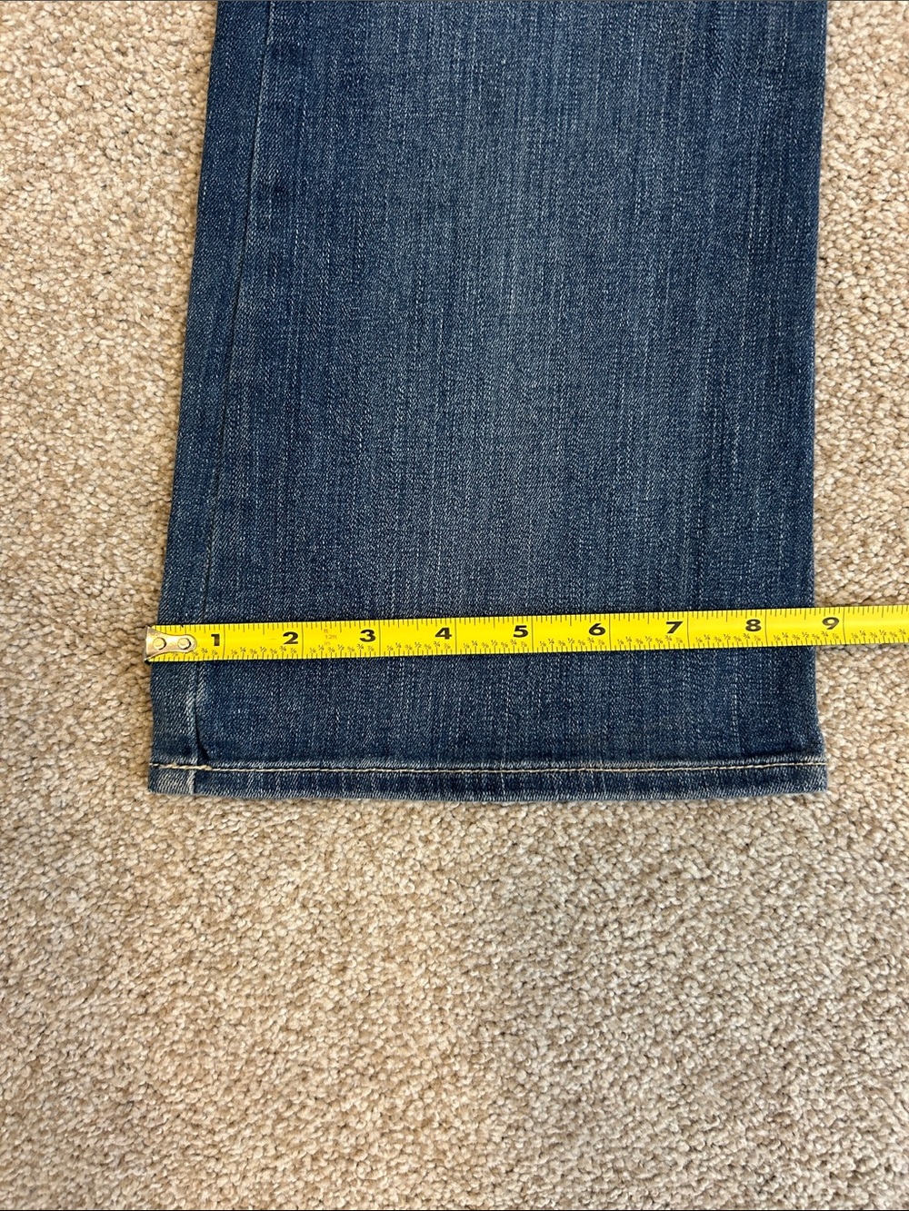 7 For All Mankind Dark Blue Flared Women’s Jeans - Picture 3 of 10